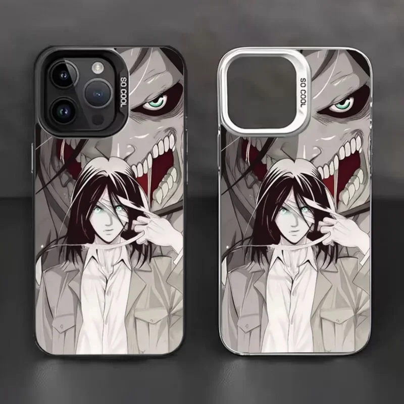 Anime A-Attack On T-Titan Eren Casing For Samsung Galaxy S25 Edge S24 S23 S22 S21 S20 Plus Ultra FE A17 A07 A56 A36 Hard Cover