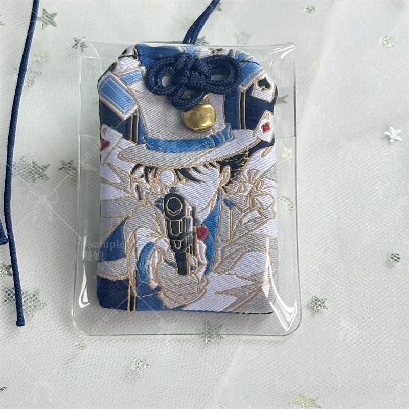 Detective Conan Kaito Kid creative personality badge puff embroidery amulet 2D anime peripheral hanging ornament gift view 2