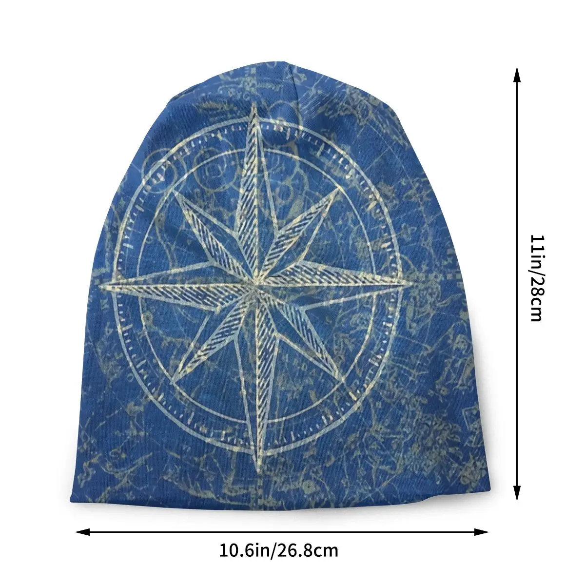 Map Of The Heavens In Blue Anchor Unisex Bonnet Thin Cycling Hats Skullies Hat Breathable Caps