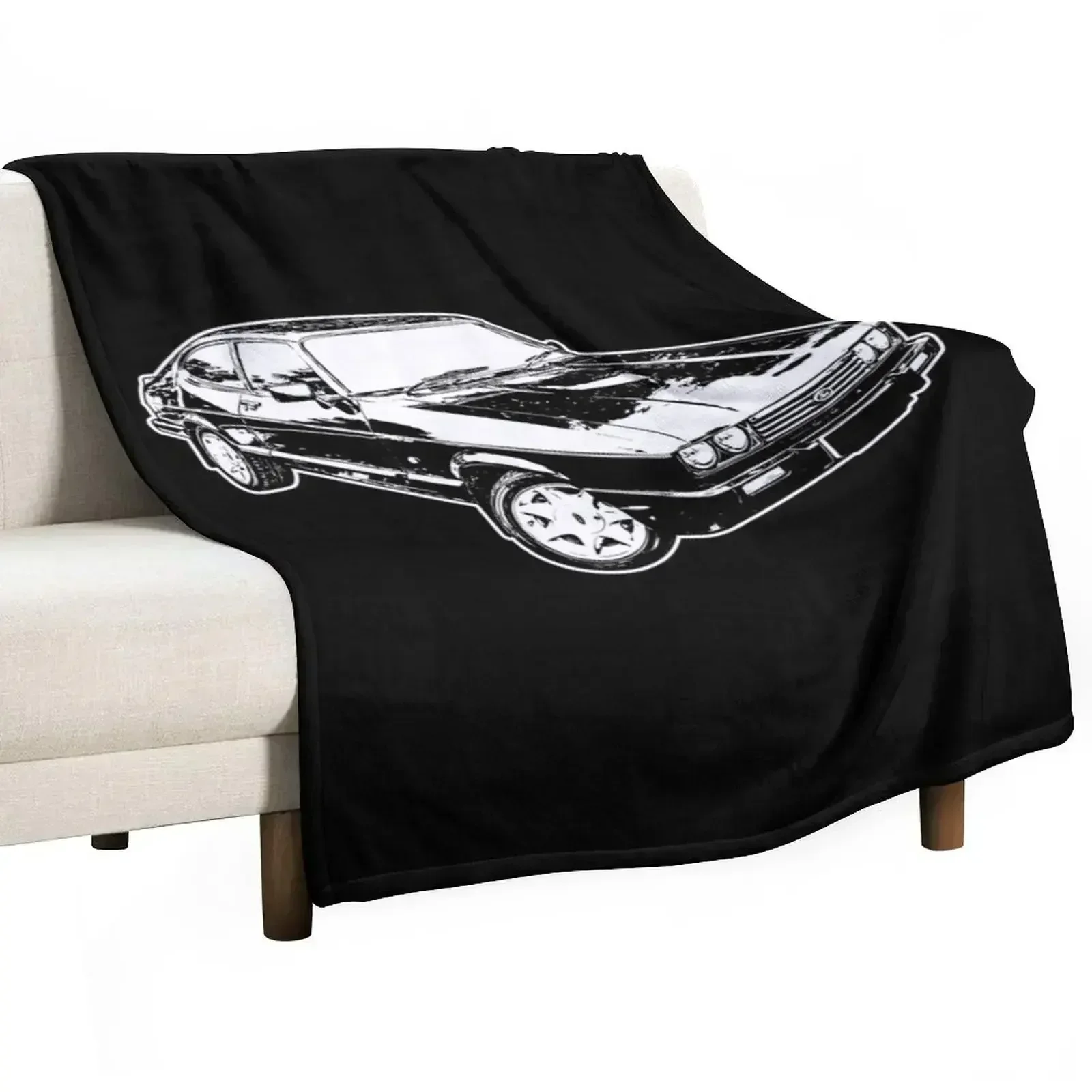 

Sketched Capri Artwork Throw Blanket Blankets For Sofas Summer Beddings Blankets