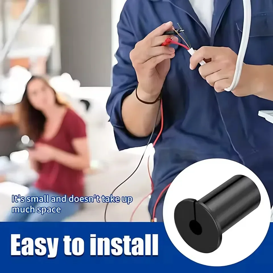 Wall Grommets 3/4 Inch Rubber Wall Bushing Grommet for Ethernet Cable 19mm Hole Waterproof Cable Routing Kit for Protecting Cord