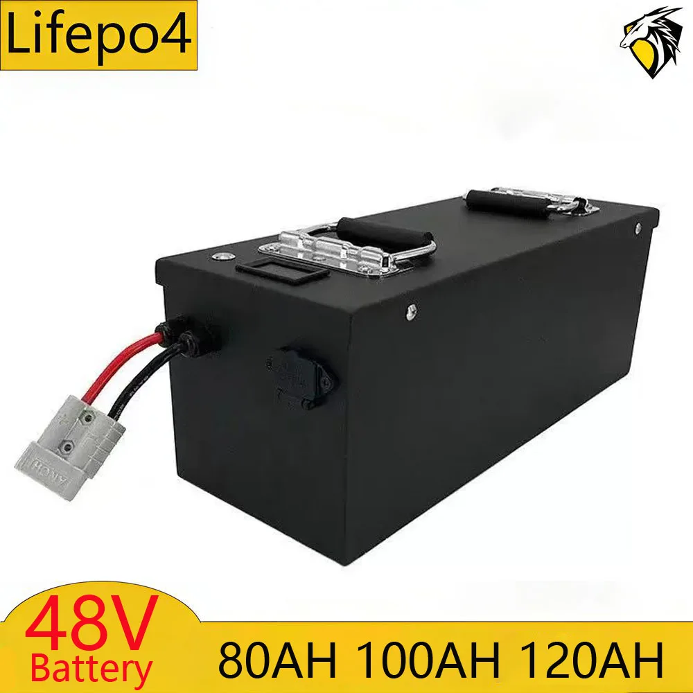 

48 В 80 Ач 100 Ач 120 Ач LiFePO4 литий-железо-фосфатный аккумулятор с BMS для вилочного погрузчика, тележки для гольфа, хранения солнечной энергии отShenzhe