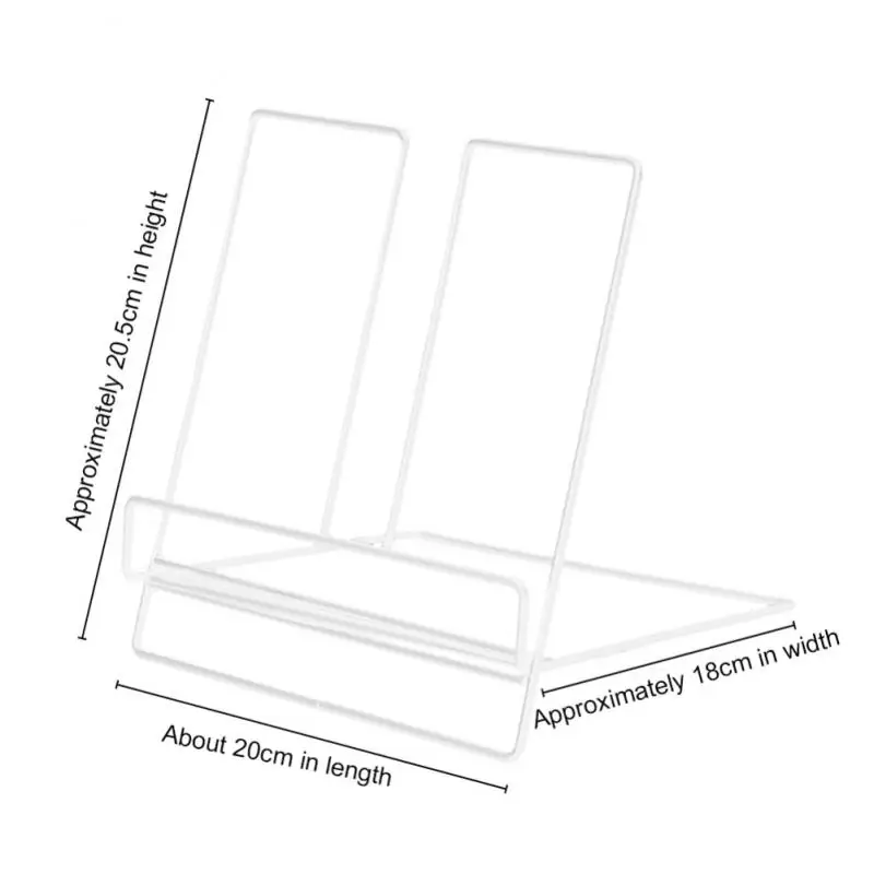 Platte Plank Display Plank Desktop Plank Tijdschriften Recepten Recept Plank Desktop Opvouwbare Smeedijzeren Boekenplank