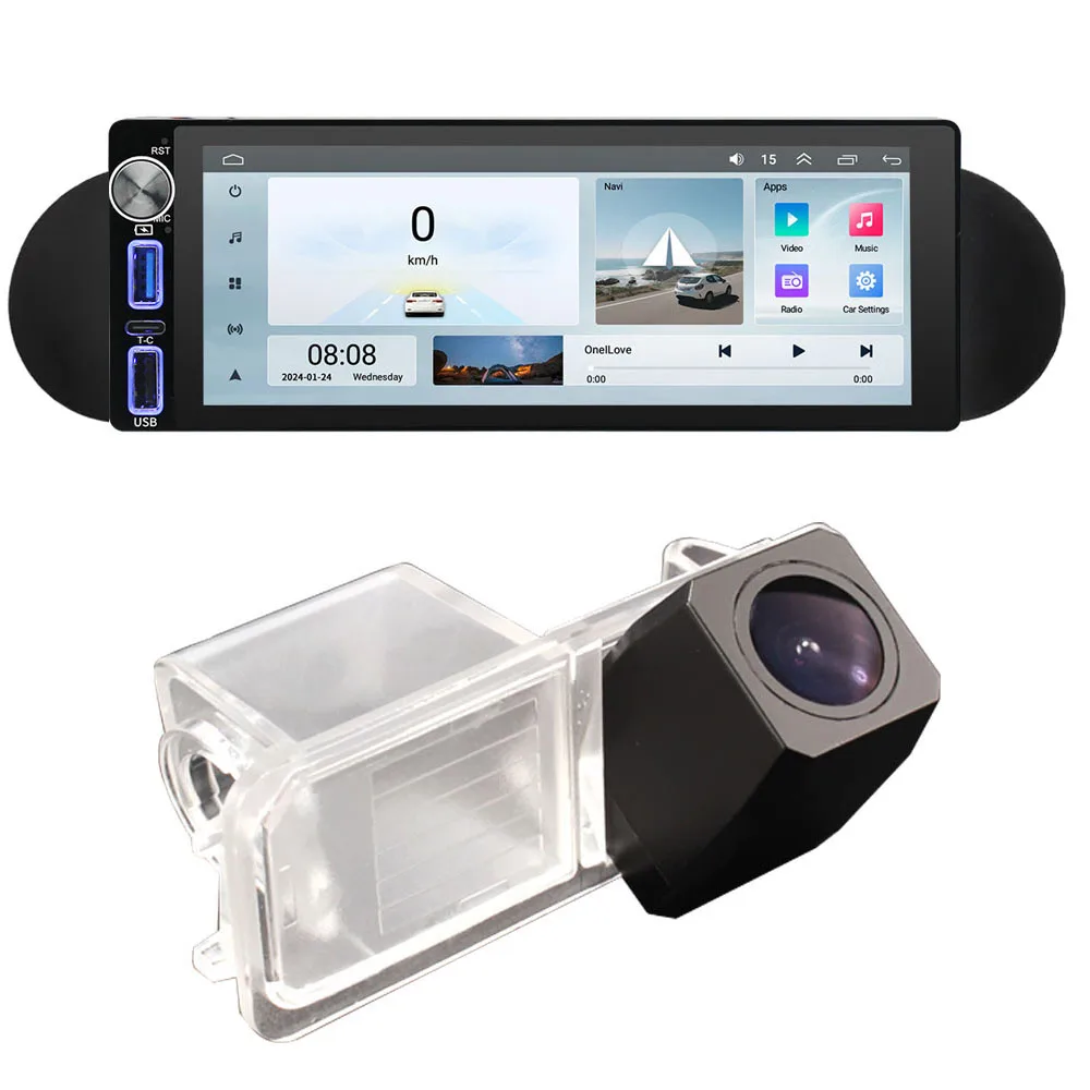 wireless Bluetooth Carpaly GPS RDS FM Android Auto Car radio Navigation +AHD Reverse camera For VW New Beetle 1C 9C