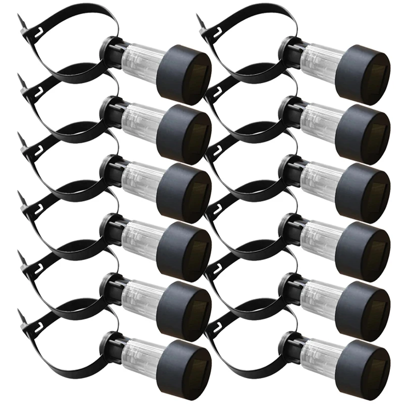 

6 Packages Solar Pool Light Frame on the Ground for Swimming Pool Outdoor Pool Fence Decorative Accessories Waterproof LED