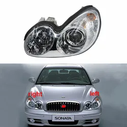 Conjunto de Faros delanteros para Hyundai Sonata 2003, 2004, 2005, 2006, 2007