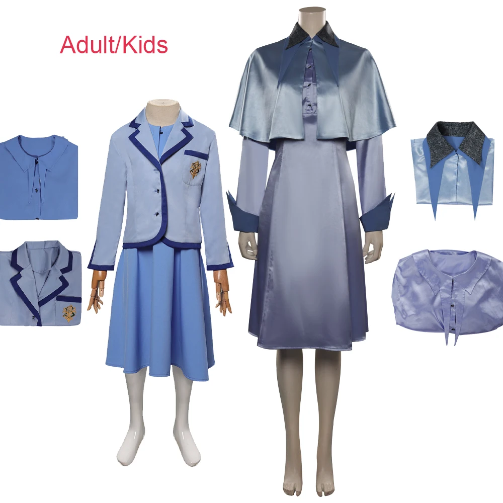 Kids Girls Fleur cos Isabelle Delacour Cosplay Costumes Outfits Halloween Carnival Suit