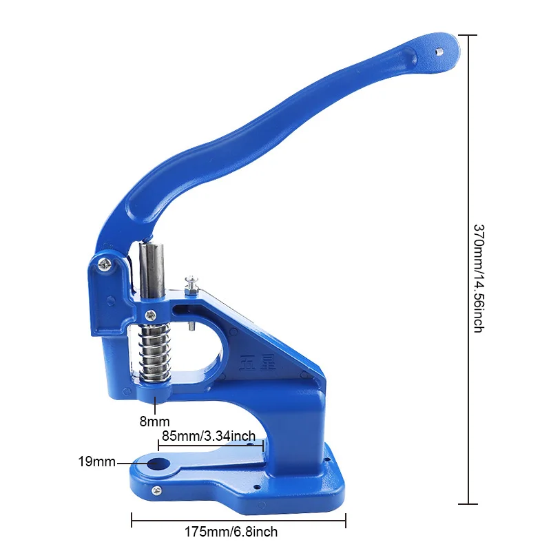 Manual Eyelet installation Tool, Hand Punch Press Machine, Snap Mold Metal Dies Tools for Leathercraft Hole Puncher Pressing Kit