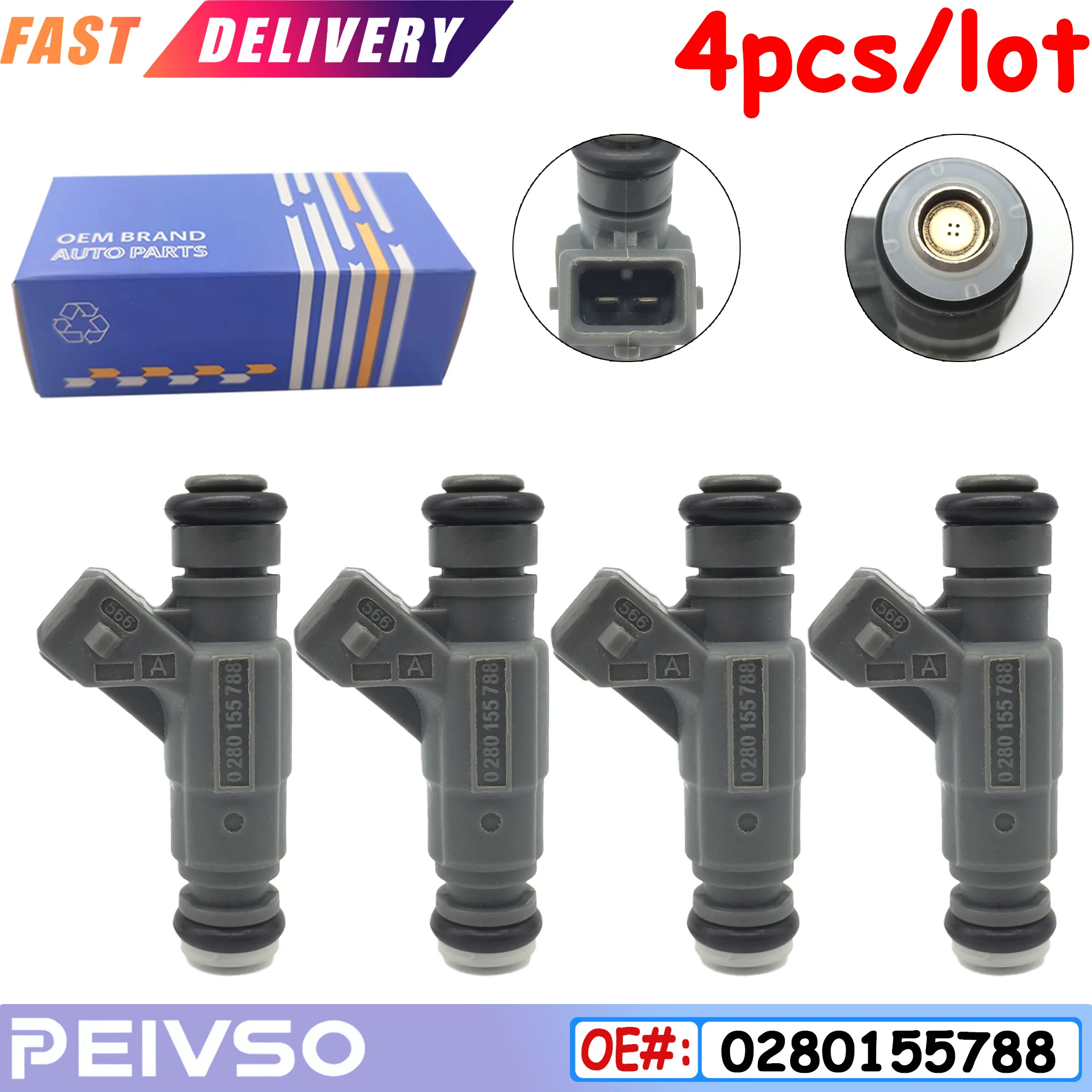 0280155788 4pcs/lot Fuel Injector Fits For BMW R 1100 1150 1200 Mitsubishi Accesorios De Motor