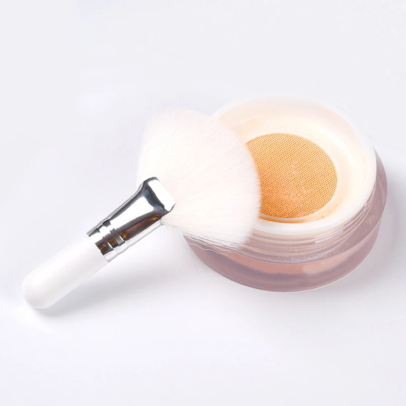 Mini Fan Makeup Brushes Facial Powder Foundation Blusher Concealer Brush Cosmetic Tools Synthetic Fiber Fan Brushes