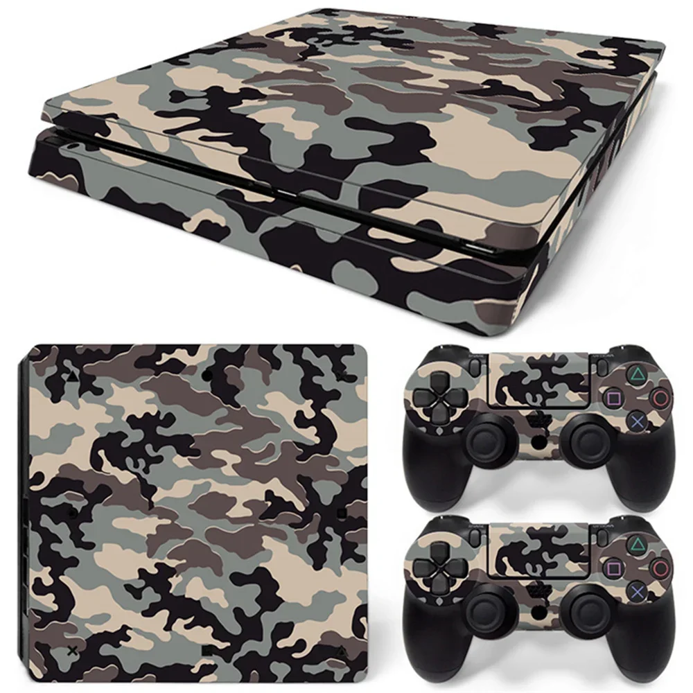 for PS4 slim skin sticker Design Waterproof Dustproof Skin Decorative Sticker Decal Cover for PS4 Slim