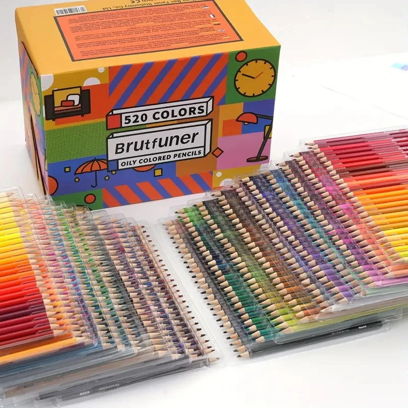 Brutfuner 520 Color Art Lead Set Drawer style Wooden Pencil