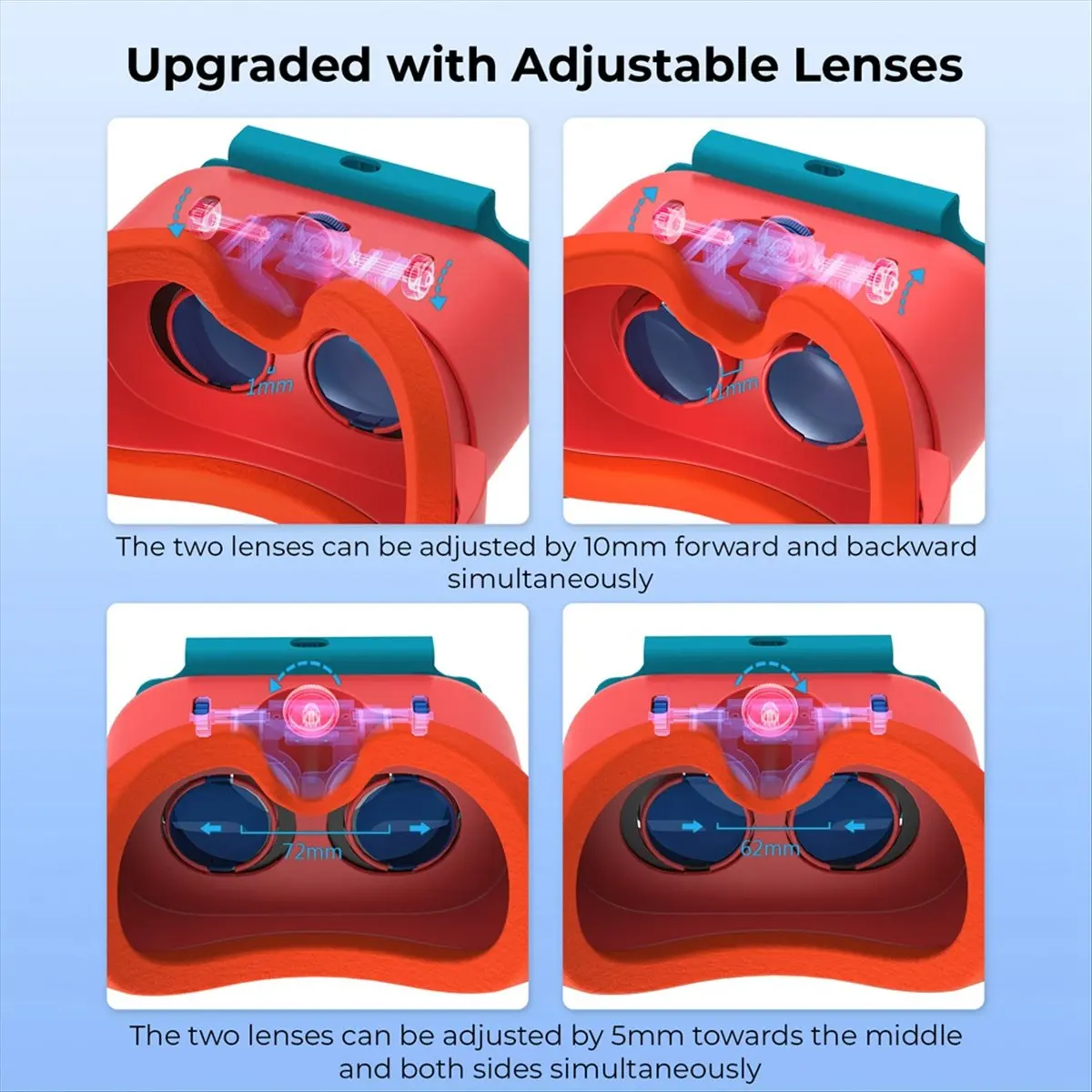 2026 نظارات جديدة + سماعة رأس VR للتبديل ونظارات سماعة خوذة VR ثلاثية الأبعاد مع حزام عدسة قابل للتعديل #1