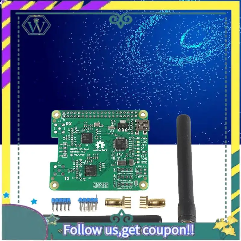 

Новинка для Raspberry Pi, оценочная плата MMDVM, реле DMR P25 YSF DSTAR, цифровой радиошлюз, модуль платы беспроводной точки доступа