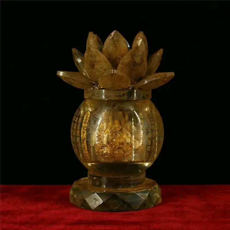 

Lotus Buddha Buddha Relic Pote, Crystal Old Collection