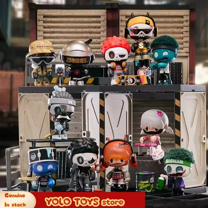 

Genuine Mr.Bone Junior2 Live In A Zombie World Series Mystery Box Mini Action Figure Cartoon Decor Pvc Model Toys Kids Gifts