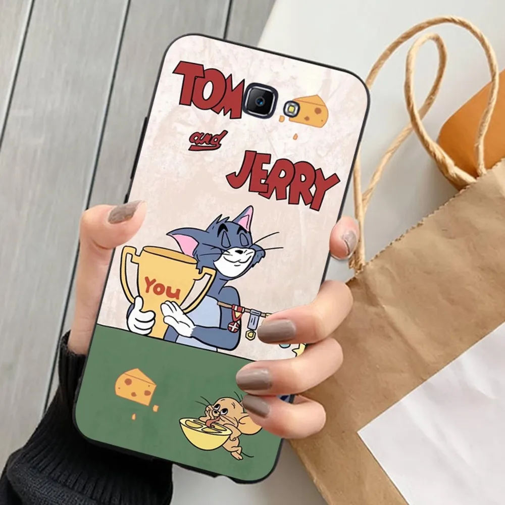 T-Toms-And-J-Jerry Mousepad For Samsung J 7 plus 7core J7 neo J6 plus prime J6 J4 J5 Mobile Cover