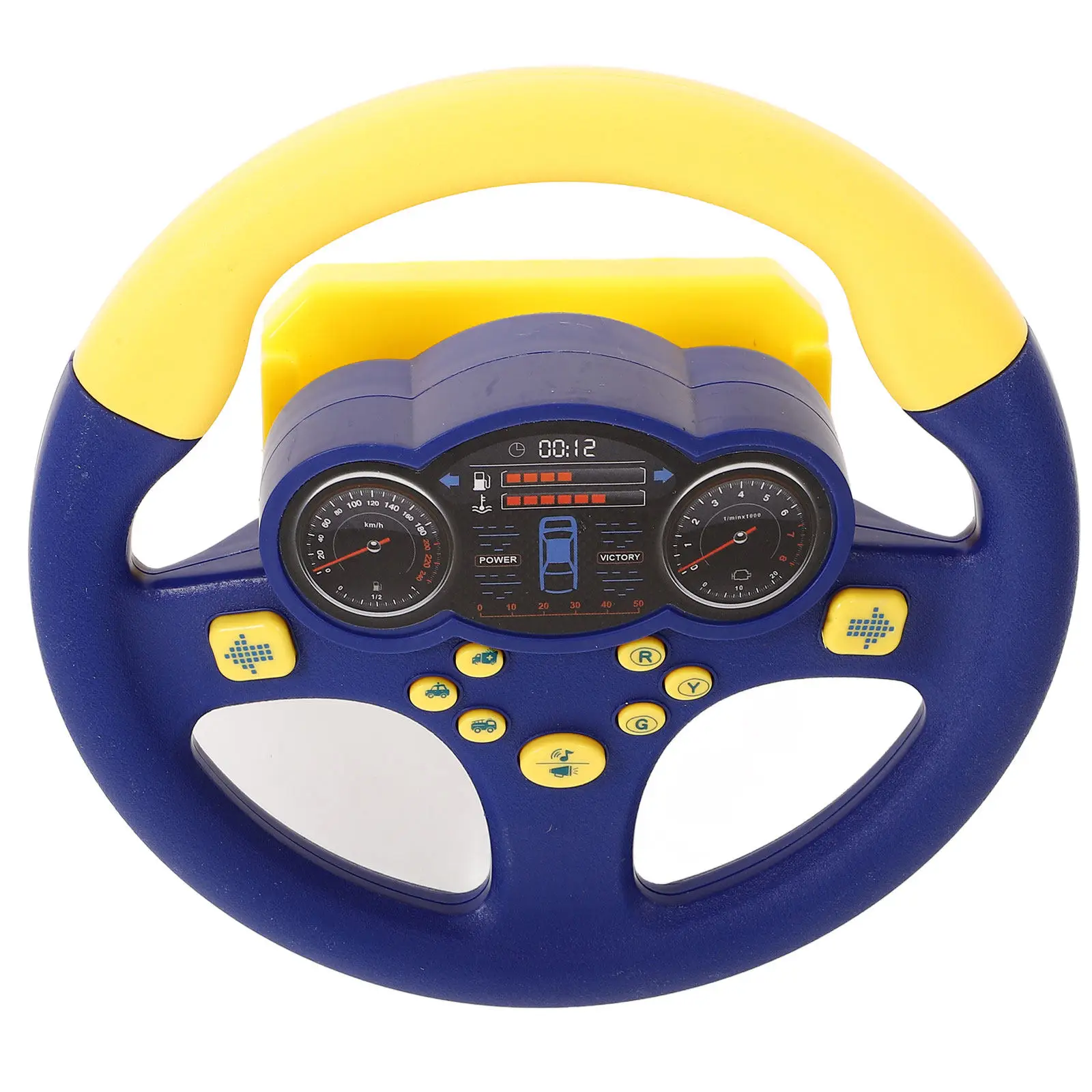 Simulated Driving Steering Wheel Children Small Size Easy Grip for Early Education Cognitive Development Coordination