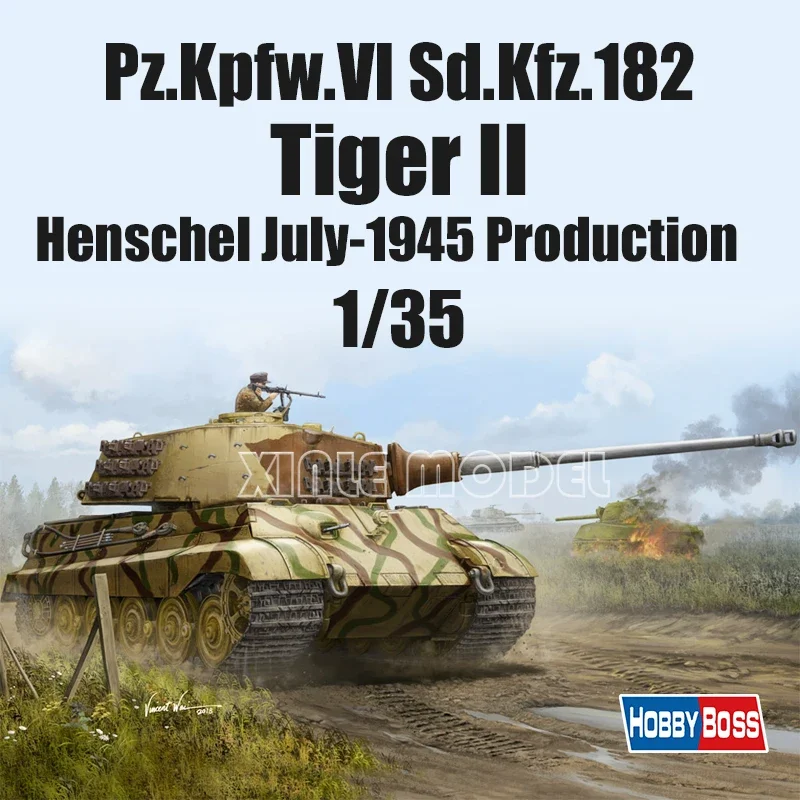 

Trumpeter Plastic Assembled Tank Model Kit 84533 German Tiger King Heavy Tank Henschel Turret 1/35