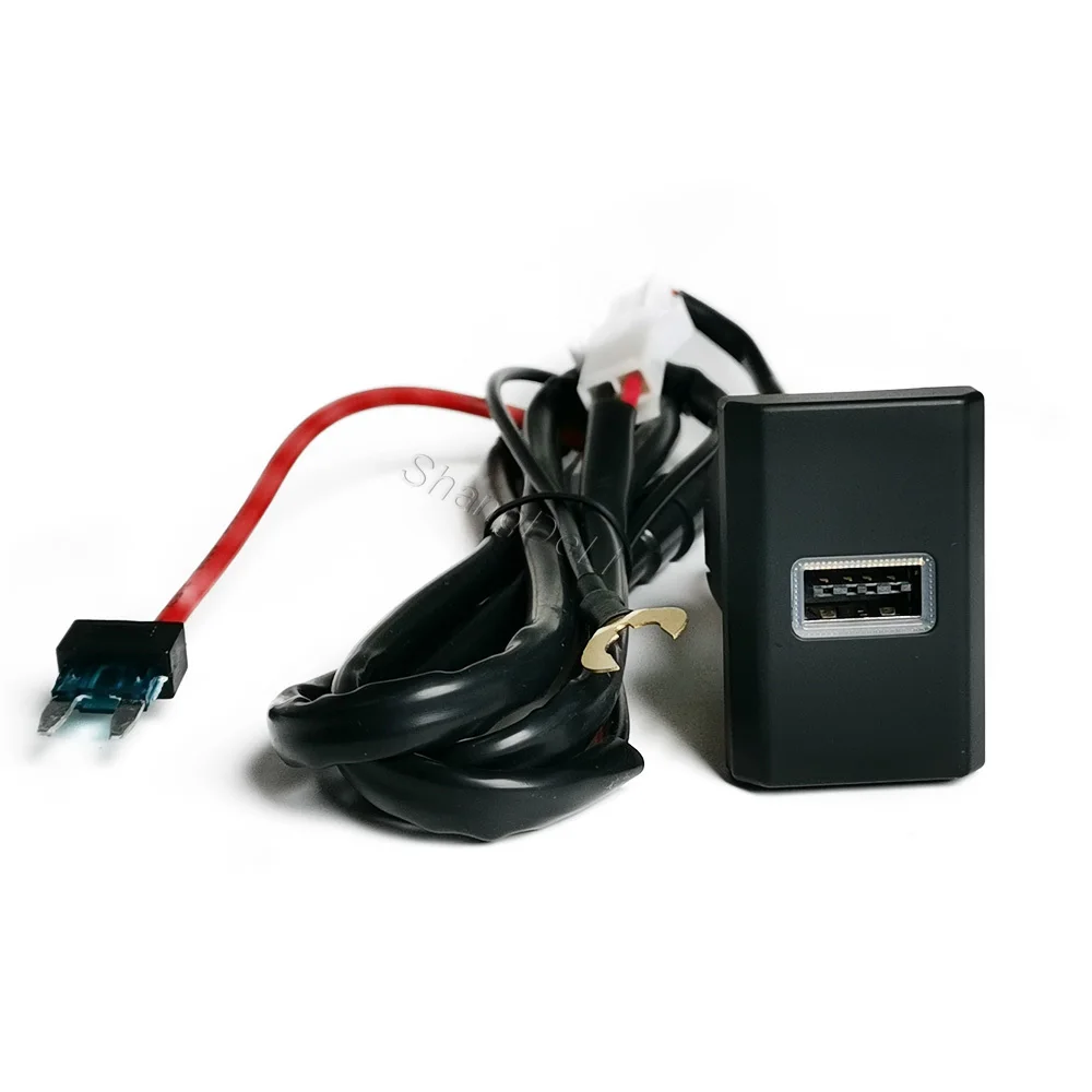 Blue LED Light Fit for Ford Transit 2017-2020 Car Single Charger QC3.0 USB Phone Charging Interface Adapter Socket view 6