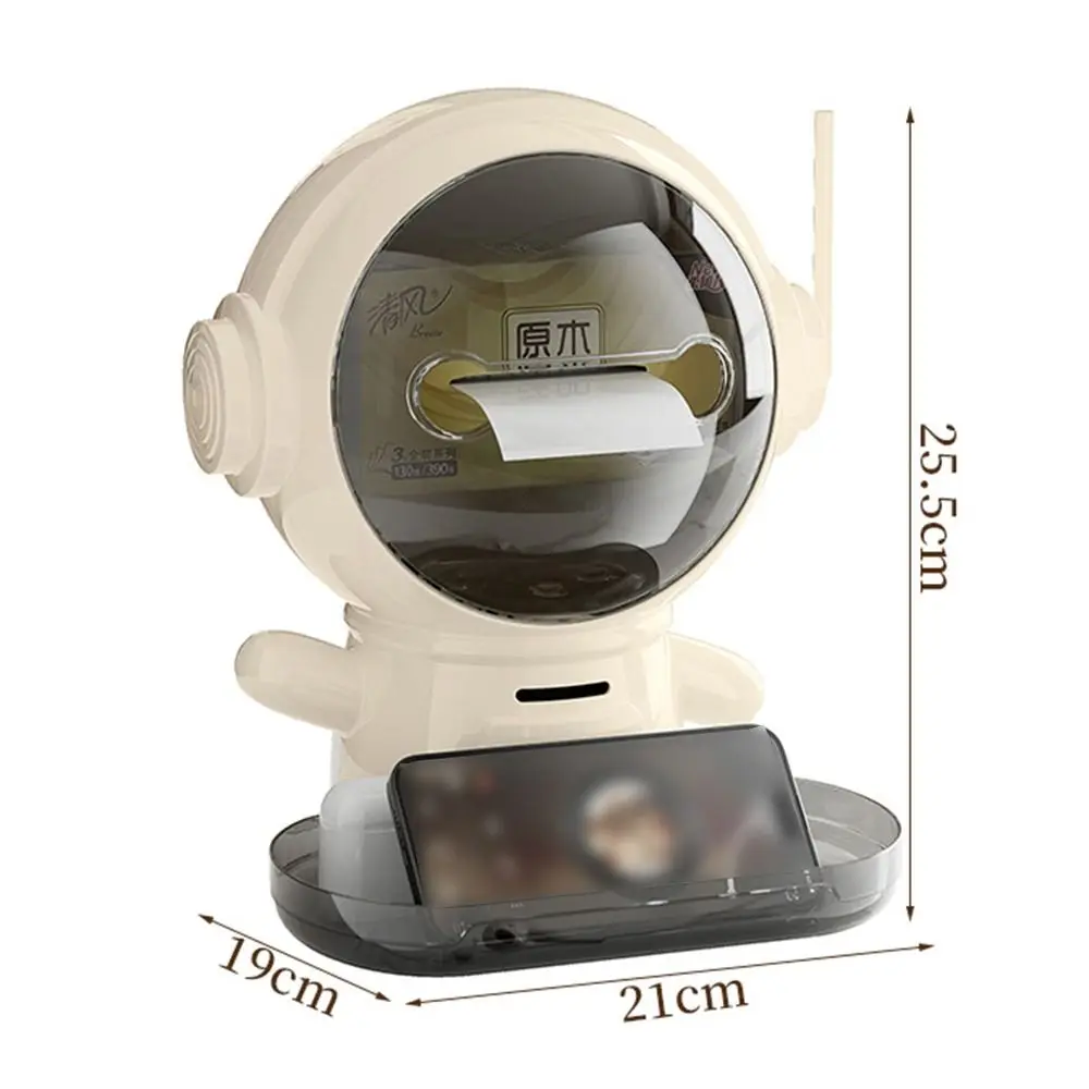 Multi-functional Astronaut Tissue Box Creative Light Luxury Coin Saving Box Large Capacity Cartoon Paper Dispenser Living Room