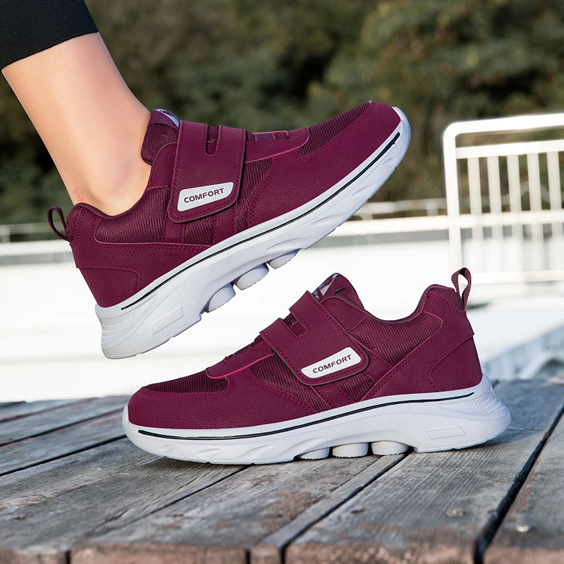 Unisex Comfortable Walking Shoes Lightweight Breathable Non Slip Wide Toe Shoes Casual Sneakers All Season Walking Footwear