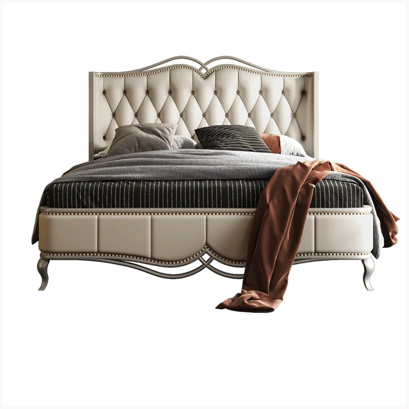 American light luxury solid wood 1.8 solid wood double wedding bed