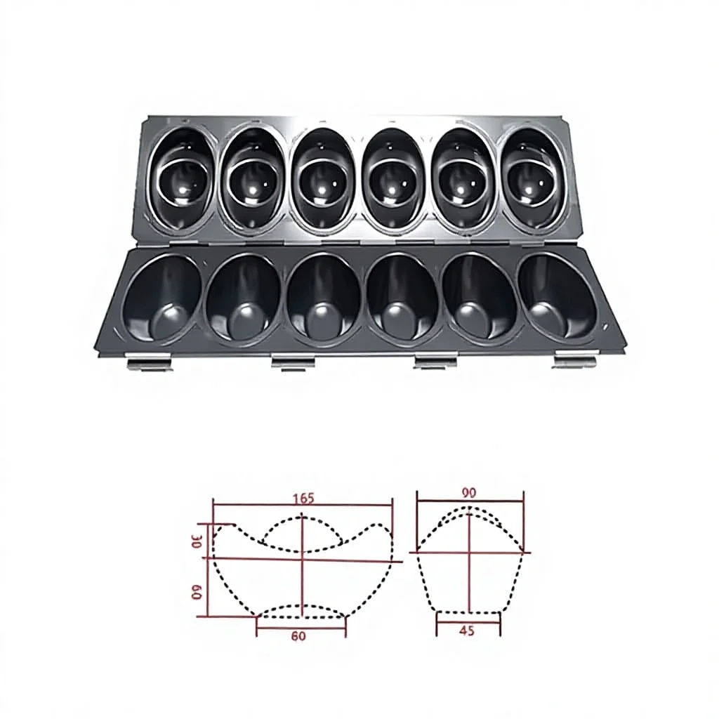 Factory Customizable OEM/ODM 61.5*22*10cm Aluminum-clad Iron Non-stick Rectangle Cakes, Bread and Toast Baking Moulds Tins