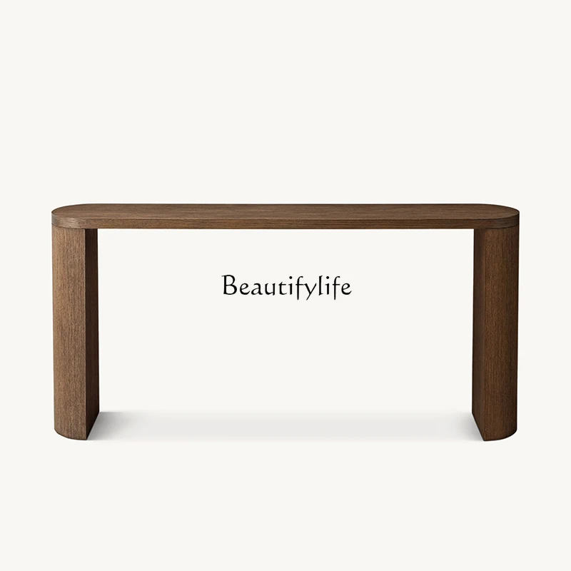 

American solid wood entrance table, bar case, homestay entry against the wall entrance table side table