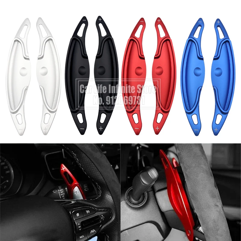 2x Steering Wheel Shifter Paddle DSG Extender Sticker For Hyundai I30 Wagon N Line Veloster KONA N Elantra Avante GT N-line CN7