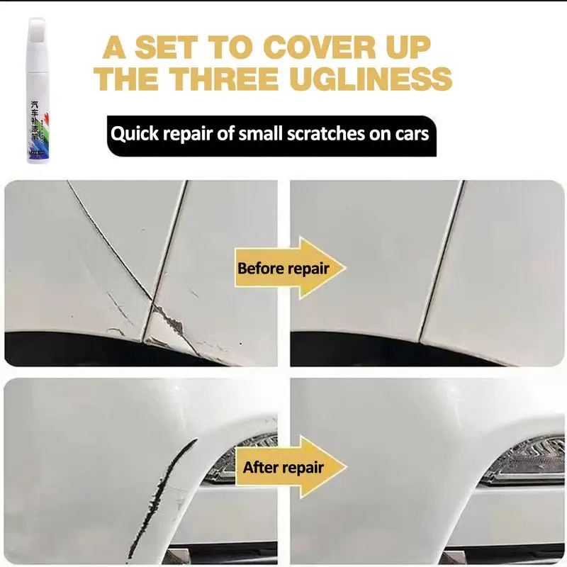 Car Scratch Repair Pen Automotive Touchup Paint Automotive Touchup Repair Coating Multiple Color Options For Black Marks