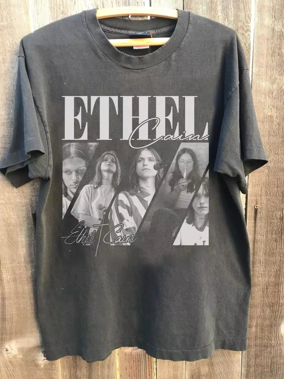 

Ethel Cain Ethel Черная футболка Preachers Daughter Music Gift Футболка для фанатов Мужчины Женщины Летняя повседневная футболка с круглым вырезом Черная повседневная хлопковая футболка