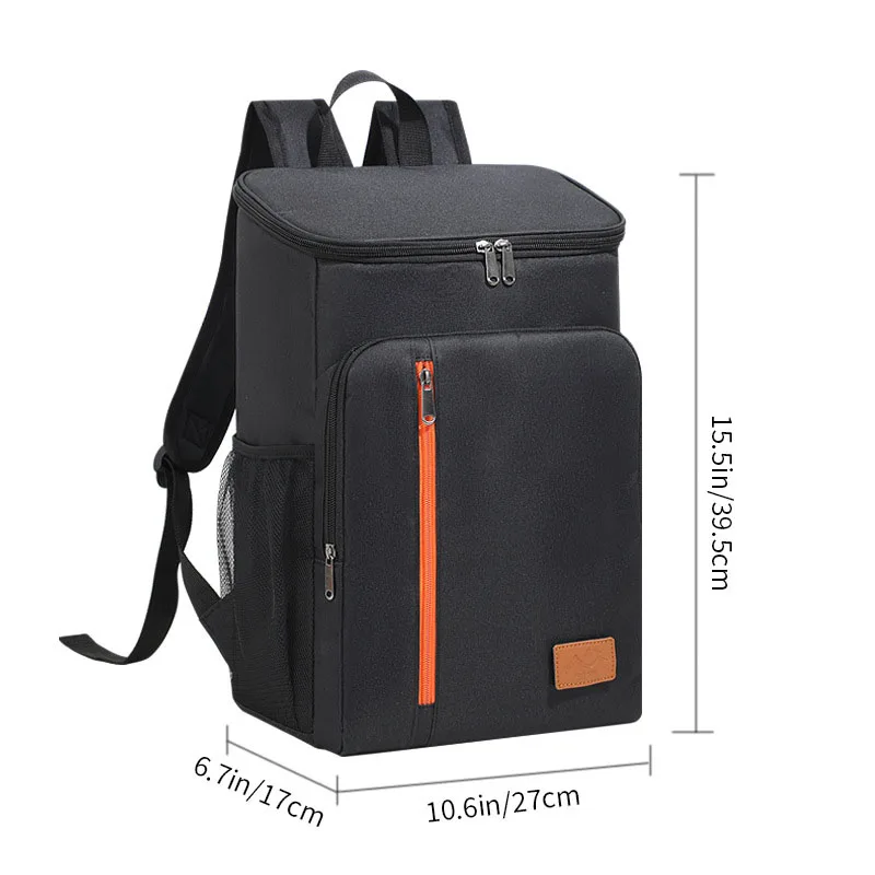 Portable Thermal Lunch Bag Removable Backpack High-capacity Cooler Insulated Picnic Bag Fits 15.6 Laptop Outdoor Travel Backpack