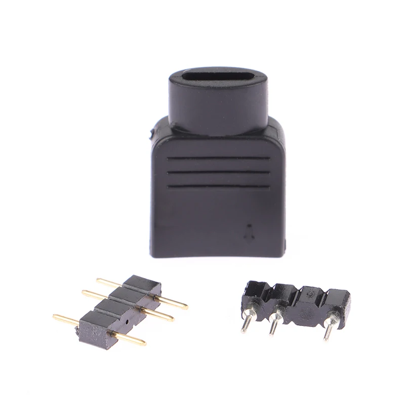100% New 1Set ARGB 5V 3Pin Connector Adapter With Inner Core Plug Connector For Making ARGB Lamp Light Cable, Extension Cable