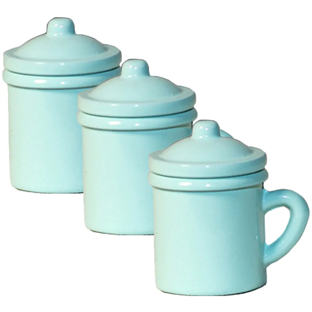 

Набор из 3 миниатюрных декоративных кружек для кукольного домика, кухни, микроландшафта, поделок своими руками, яркие, устойчивые к выцветанию, крошечные чашки, реквизит для фотосессий в миниатюрном домике