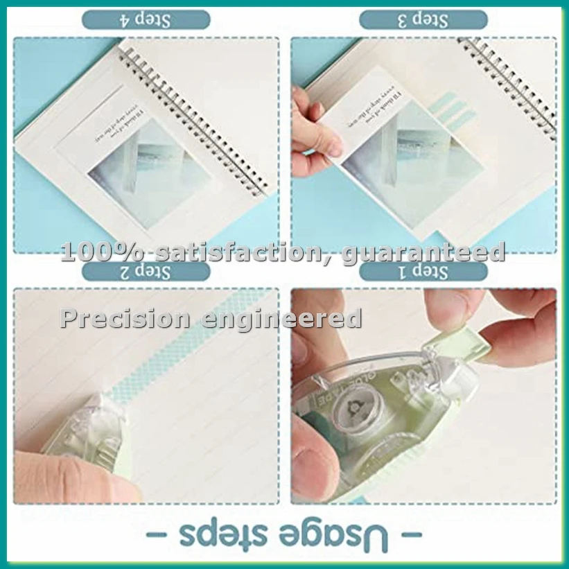 

Набор из 12 двусторонних клейких роликов для скрапбукинга, 3 цвета, для скрапбукинга, клейкий ролик-диспенсер - TCES