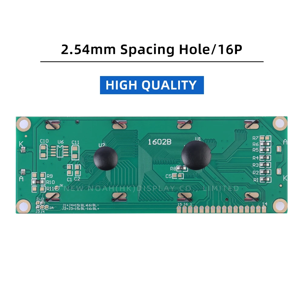 European Orange Light Black Letters LCD1602B LCD Display Screen 1602 LCD 122*44*13.5MM ST7066U Large Character LCD Display