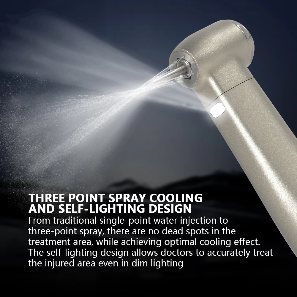 MBM 1:5 Fiber Optic Contra Angle Handpiece Increasing Speed Internal Water E-type Dental Handpiece