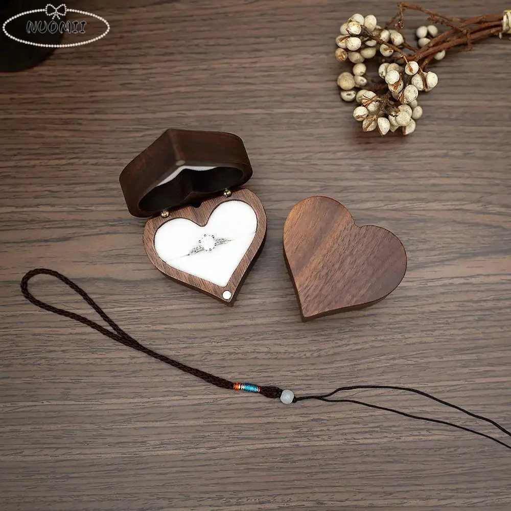 

Портативная свадебная коробка для хранения Cajas, упаковка для ювелирных изделий на помолвку, деревянная коробка для демонстрации ювелирных изделий, коробка для колец