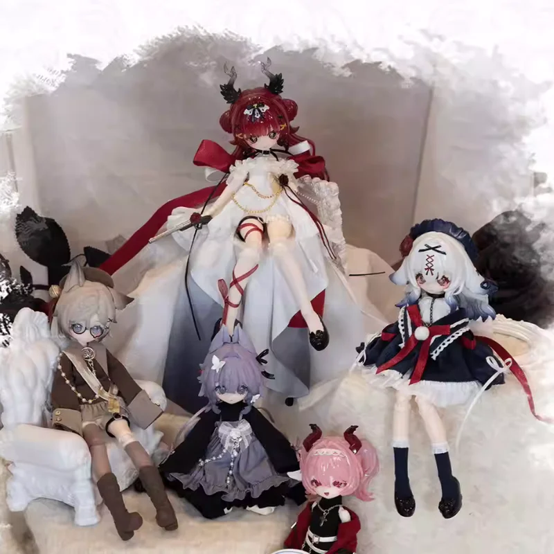 

Meki Final Blessing Series 1/8 BJD Blind Box Mystery Box Cute Dolls Action Anime Figure Kawaii Model Ornaments Girls Toys Gifts