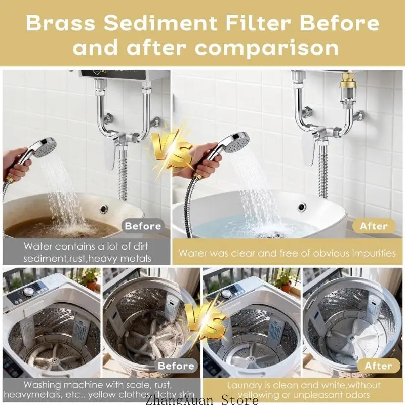 Clear Body Sediment Filter 2 Pack with Small Screw Fit Design 3XUF