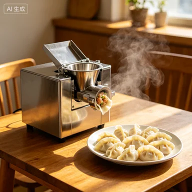 Automatic Dumpling Fryer Machine 1500 Pieces/h High Capacity Sweet Dumplings Maker Commercial Kitchen Equipment