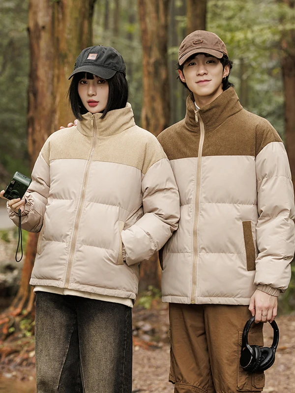 سترة شتوية جديدة من القطن للطلاب ex Bread Sle Faionable متعددة الاستخدامات ملابس خارجية دافئة من ألياف البوليستر