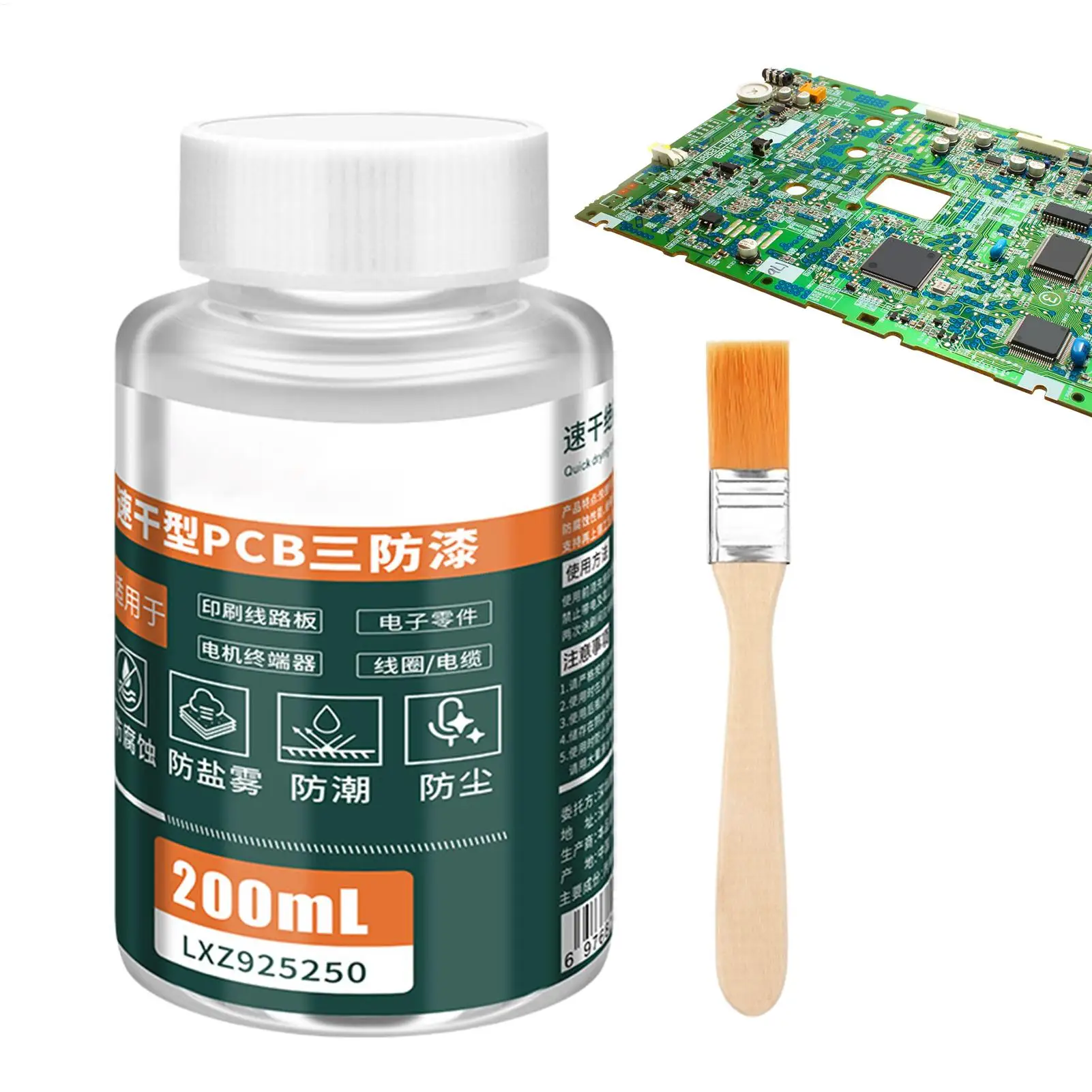 200ml Clear Conformal Coating Moisture Proof PCB Circuit Board Protective Paint Electronic Repair Waterproof Insulation Sealant
