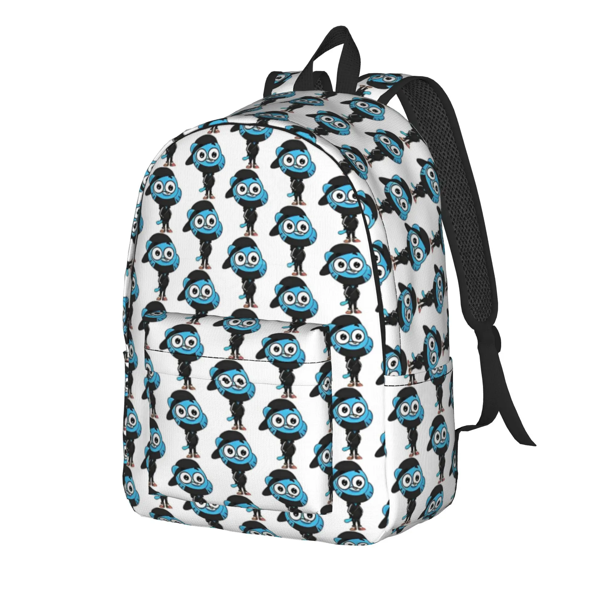 Cute Cartoon Comedy Backpack for Men Women Student Hiking Travel Daypack The Amazing World Of Gumballs  Laptop Canvas Bags