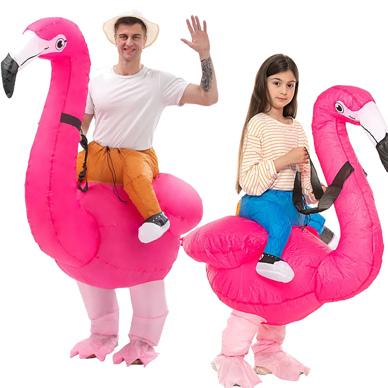 

Christmas Inflatable Costume Toy Cosplay Flamingo Bird Inflatables Suits Brinquedo Party Costumes Toys For Kids Adult Dress