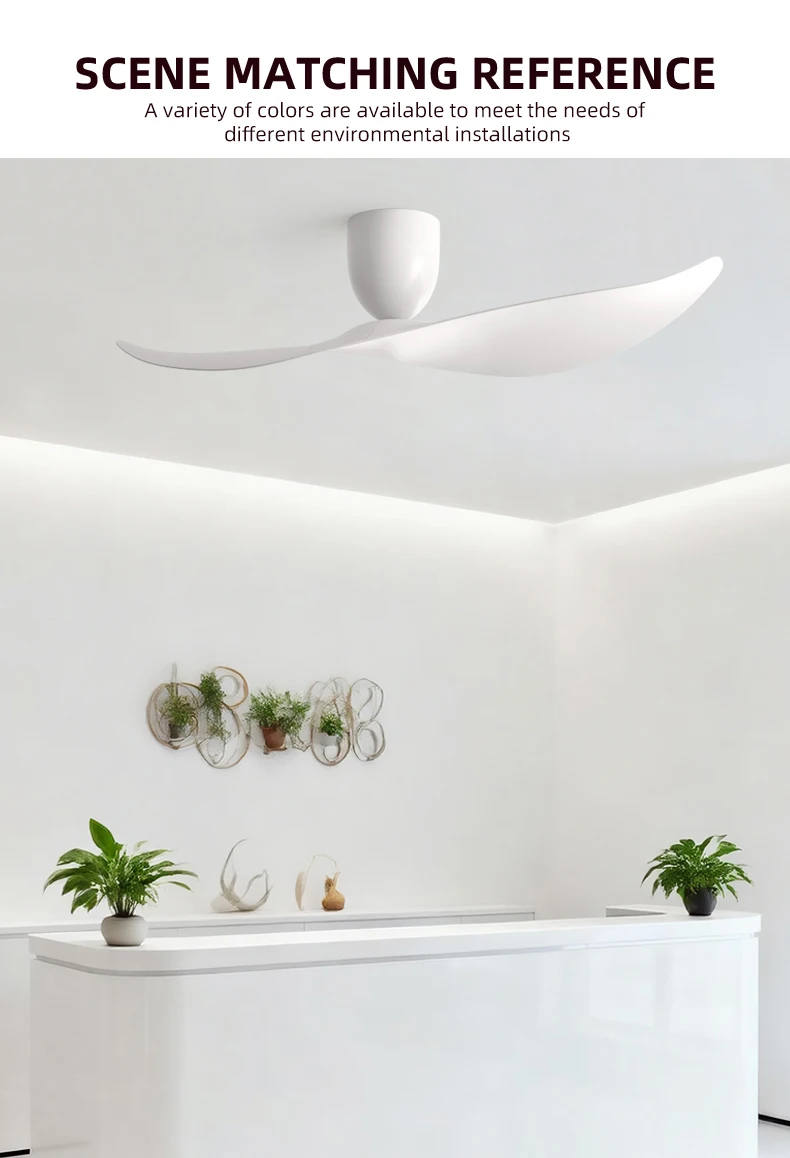 FUMANJIA 52-Inch Low-Profile Ceiling Fan for Home – No Light, Remote — detail 12