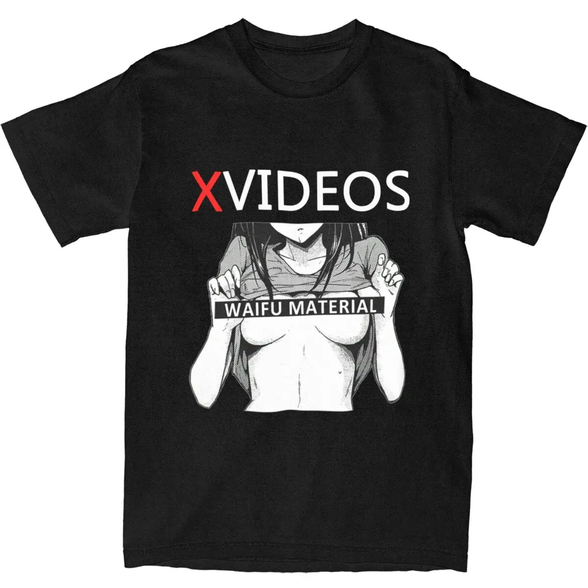 Xvideos Men Women T Shirt Xvideo Sexy Anime Apparel Novelty Tee Shirt T-Shirts Pure Cotton Adult Clothes