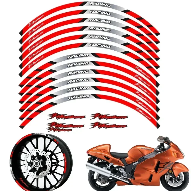 For Suzuki Hayabusa GSXR 1300 Moto Parts Contour Wheel Decoration Decal Sticker - D