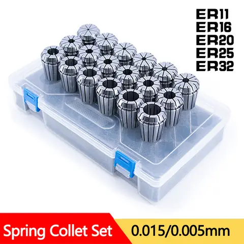AA ER11 ER16 ER20 ER25 ER32 스프링 콜렛 세트 고정밀 0.005mm 0.015mm 공구 홀더 클램핑 ER 스프링 콜렉트 척